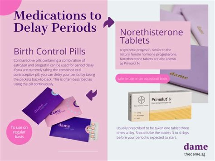 Are period delaying pills safe?
