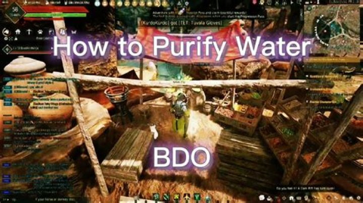 Black desert how to make purified water