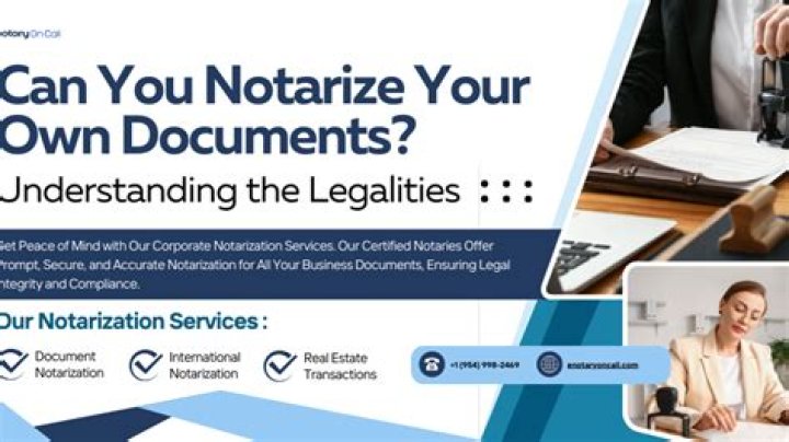 Can you notarize your own documents?