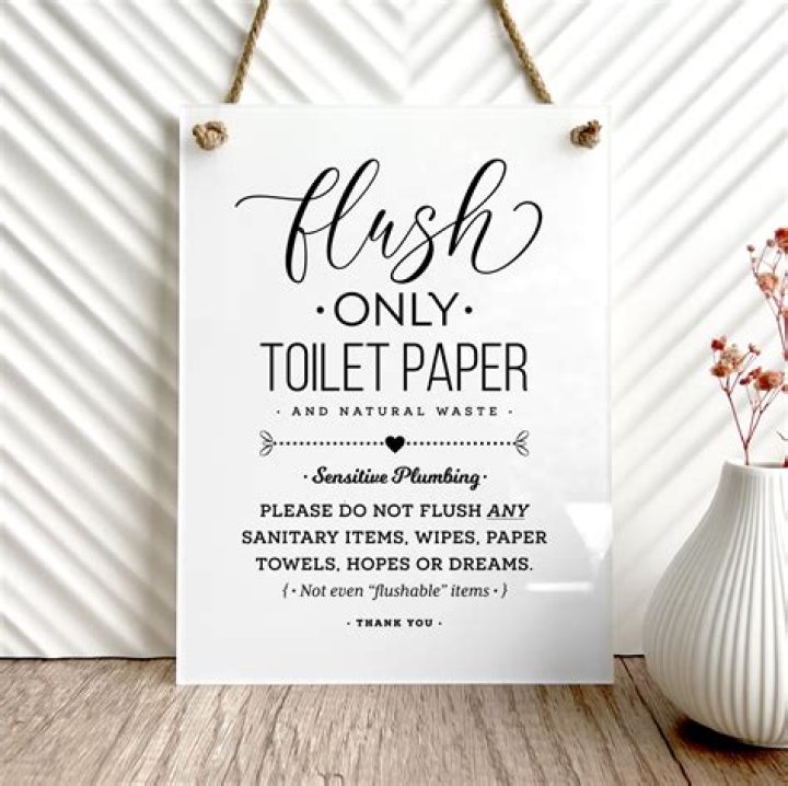 Could tampons be flushed down the toilet?