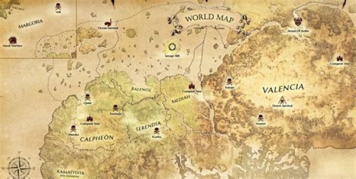 How big is black desert map