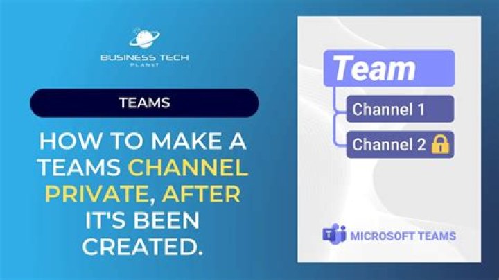How do I make my teams Channel private?