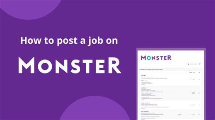 How do I post a job on Monster for free?