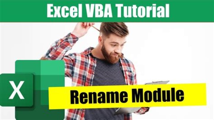 How do I rename a module in Excel VBA?