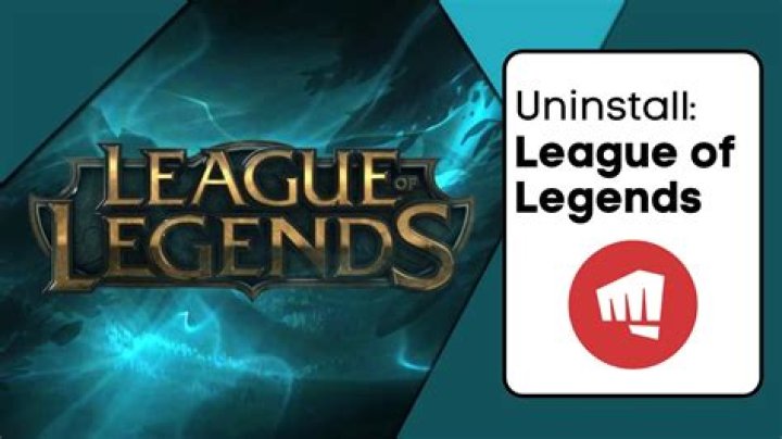 How do i uninstall league of legends