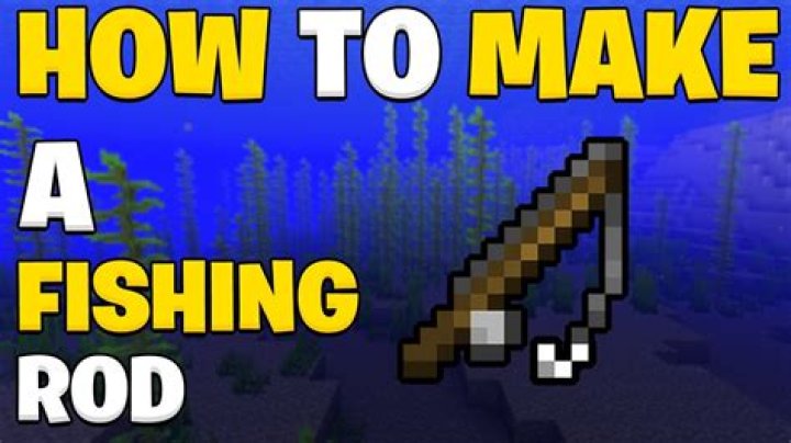 How do u make a fishing rod in minecraft
