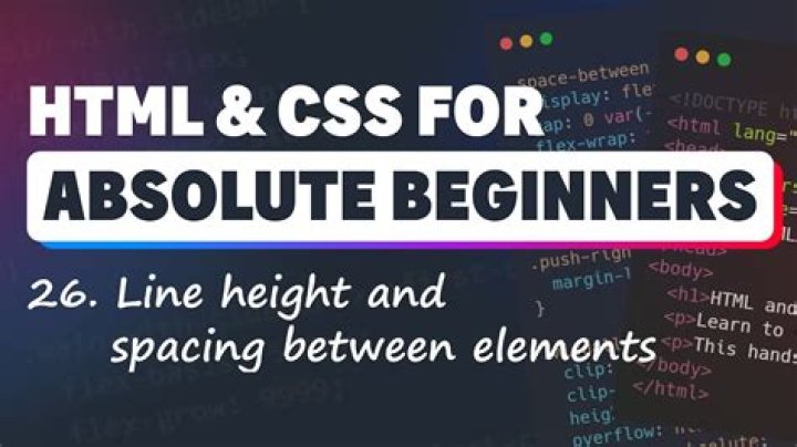 How do you code line spacing in HTML?