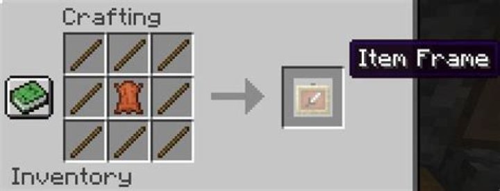 How do you craft a item frame in minecraft