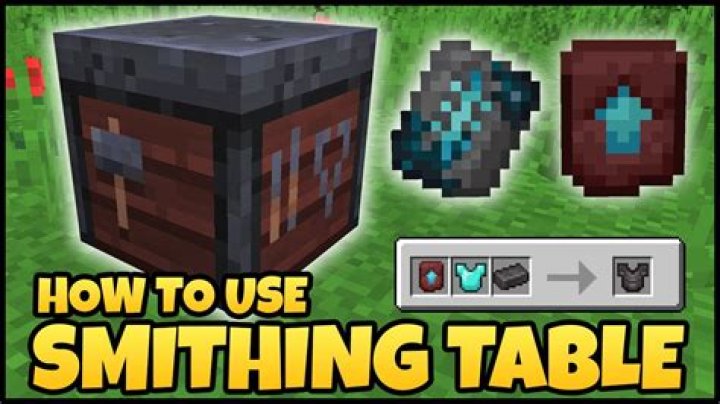 How do you craft a smithing table in minecraft