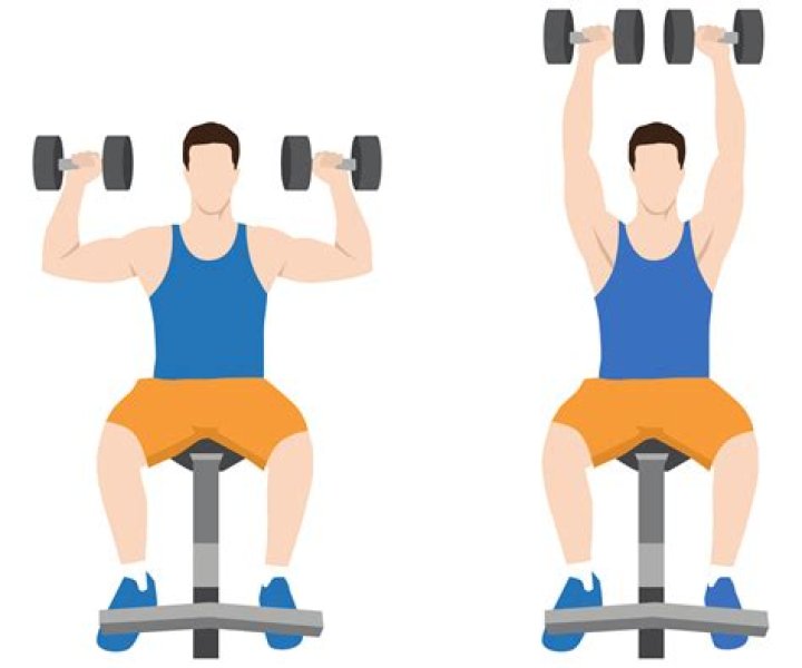 How do you do a seated barbell shoulder press?