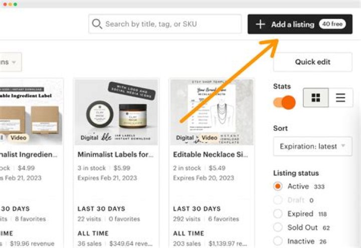 How do you edit all listings on Etsy?