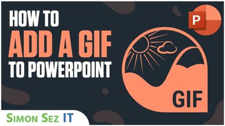 How do you get gifs into PowerPoint?