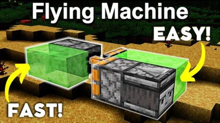 How do you make a flying machine in minecraft