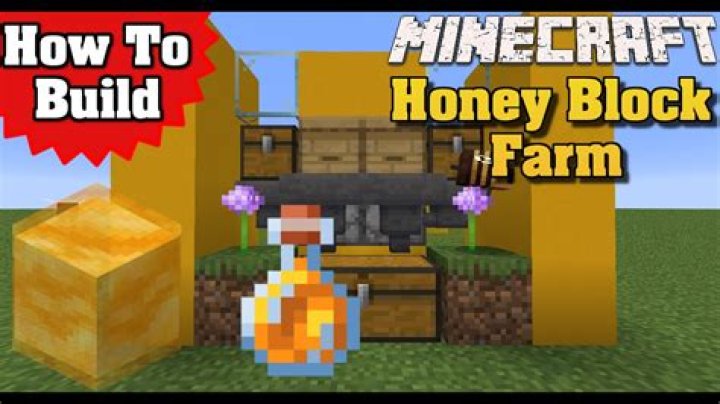 How do you make a honey block in minecraft