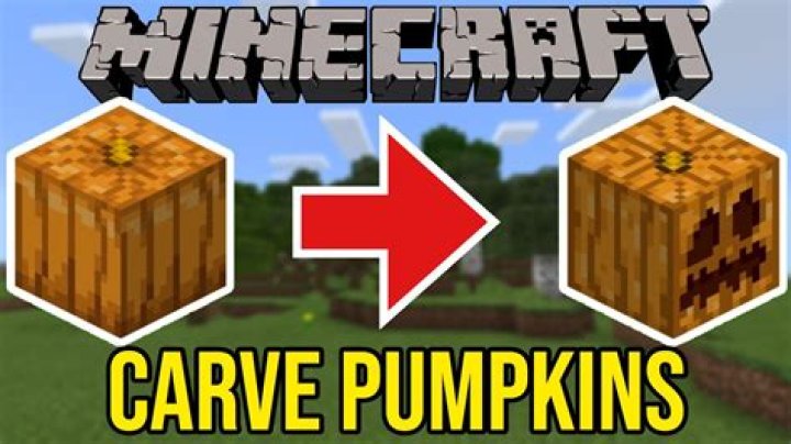 How do you make a pumpkin head in minecraft