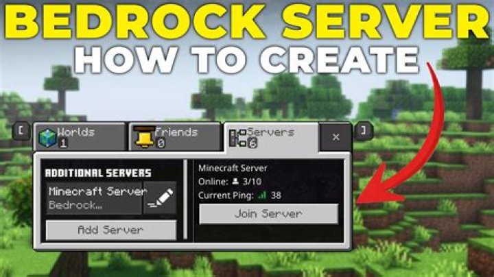 How do you make a server in minecraft bedrock