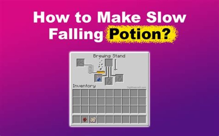 How do you make slow falling potion in minecraft