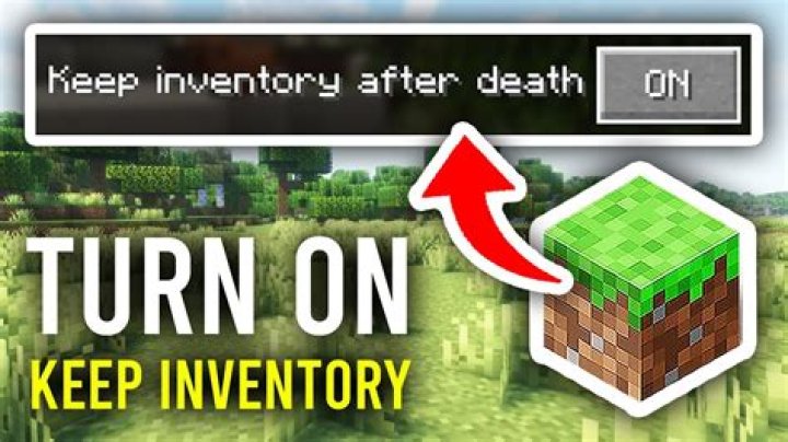 How do you turn on keep inventory in minecraft