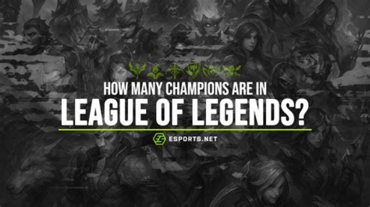 How many champions are there in league of legends