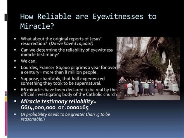How reliable are eyewitnesses?