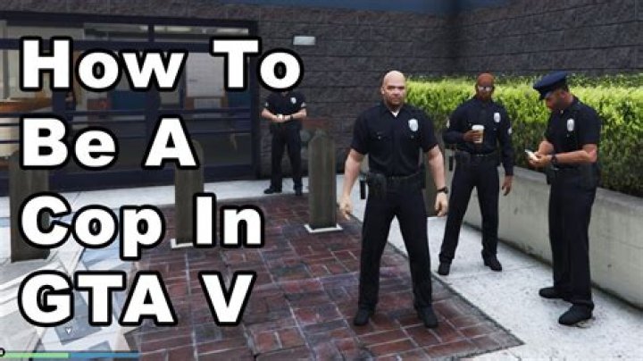 How to be a cop in gta v