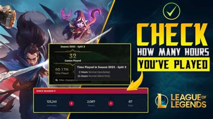 How to check how many hours you have on league of legends