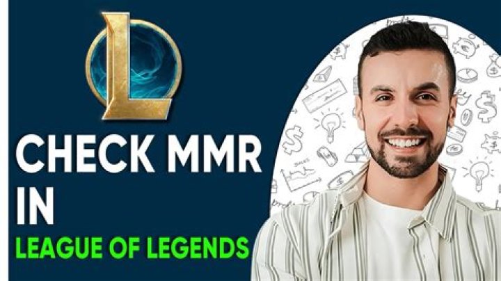 How to check mmr in league of legends