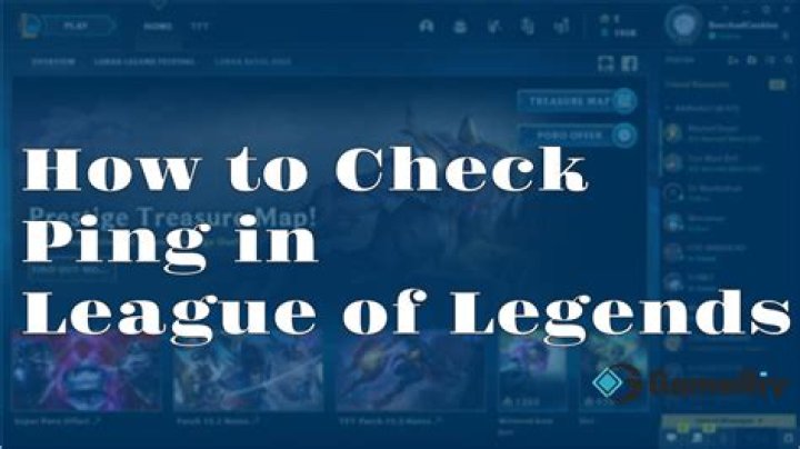 How to check ping in league of legends