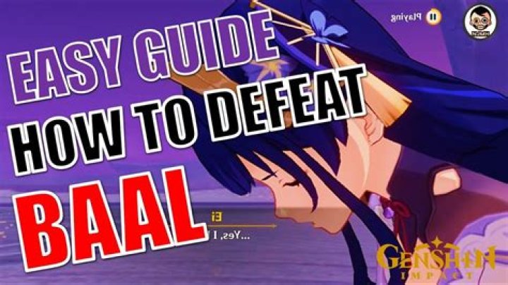 How to defeat baal genshin impact