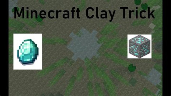 How to do the clay diamond trick in minecraft
