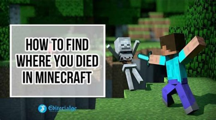 How to find out where you died in minecraft