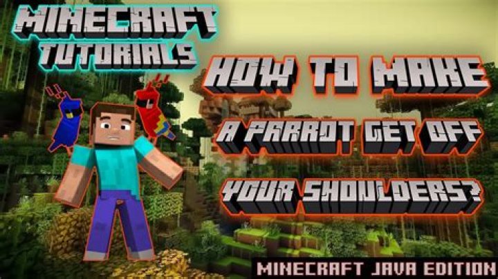 How to get a parrot to sit on your shoulder in minecraft