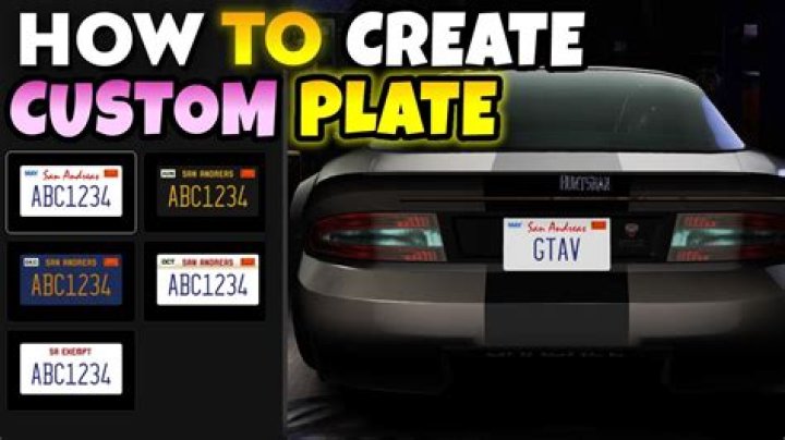 How to get custom license plate gta online 2021