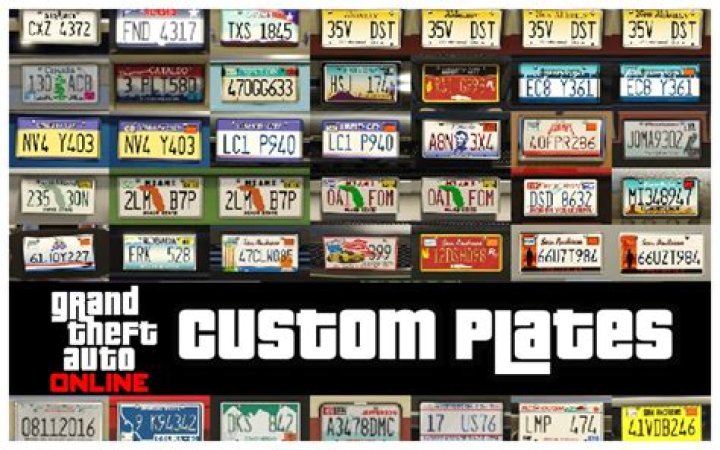 How to get custom plates in gta