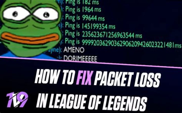 How to get rid of packet loss league of legends