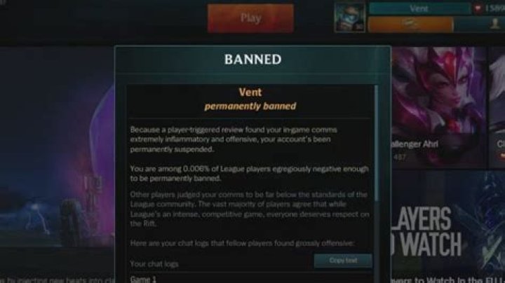 How to get unbanned from league of legends 2017