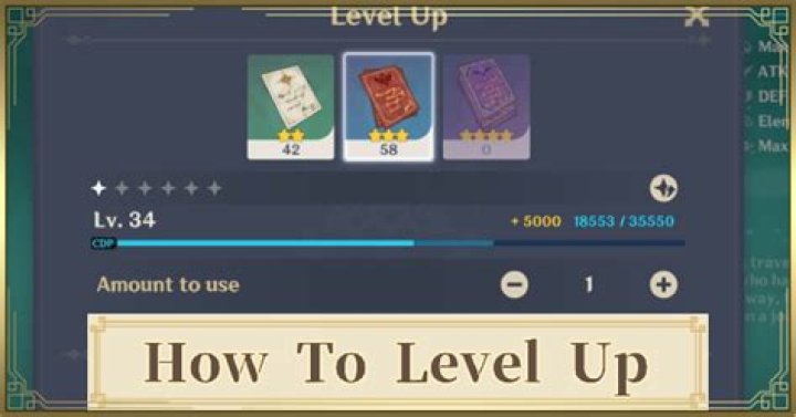 How to level up characters in genshin impact