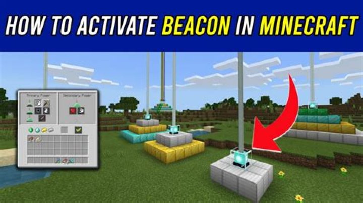 How to make a beacon work in minecraft creative mode