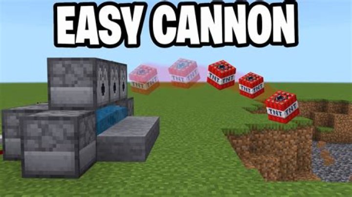 How to make a tnt cannon on minecraft pe