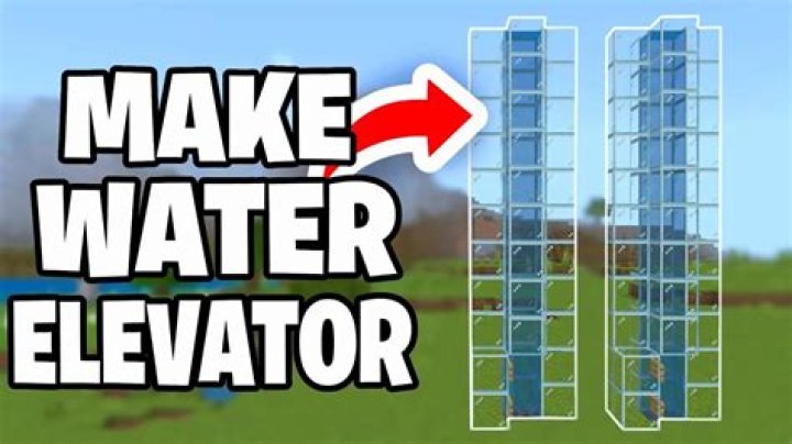 How to make a water elevator in minecraft with kelp