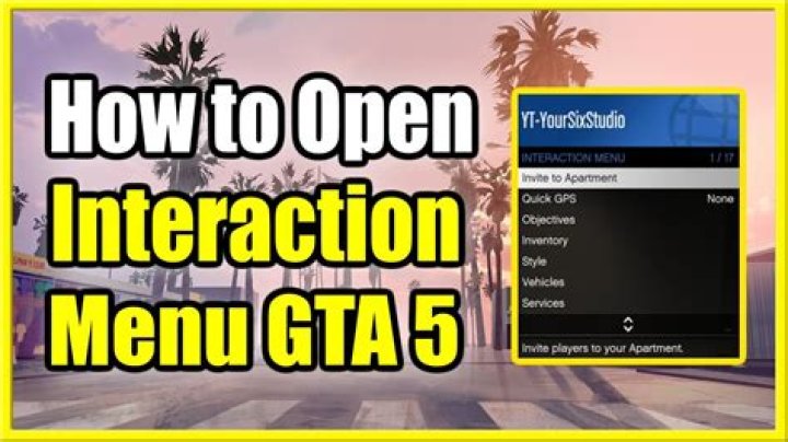 How to open interaction menu gta 5 pc