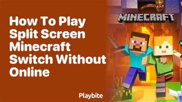How to play split screen minecraft switch without online