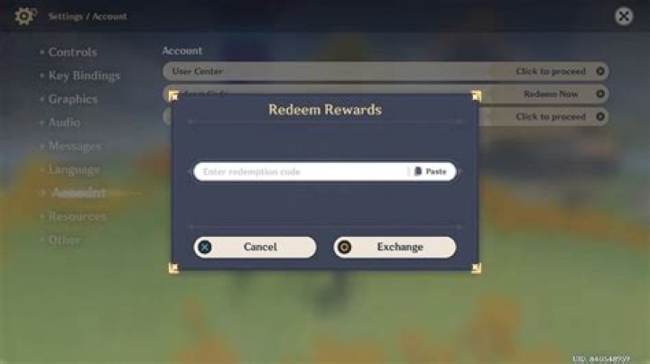 How to redeem codes on genshin impact