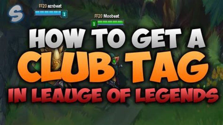 How to remove club tag league of legends
