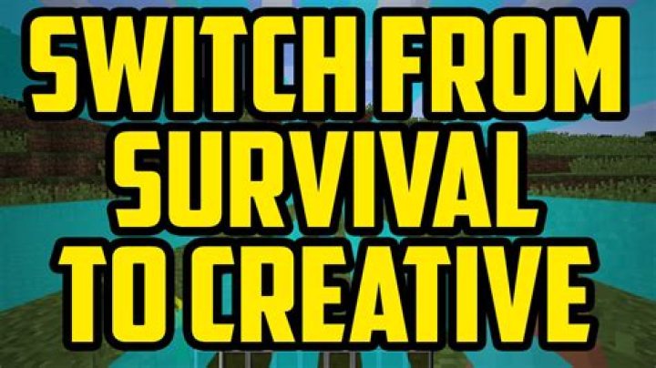 How to switch from creative to survival in minecraft pc