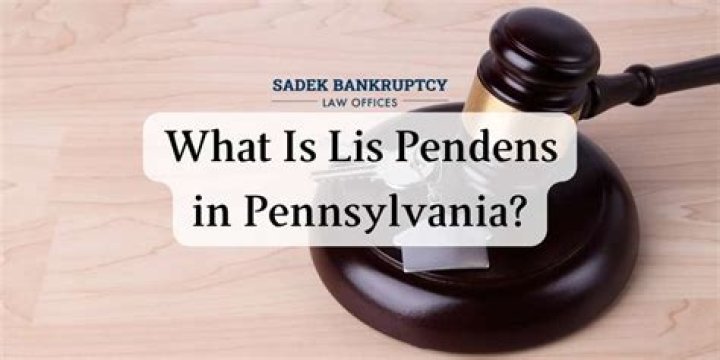In law what is a lis pendens?