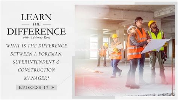 Is a foreman higher than a superintendent?