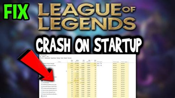 League of legends crashing when game starts