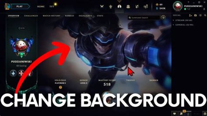 League of legends how to change password