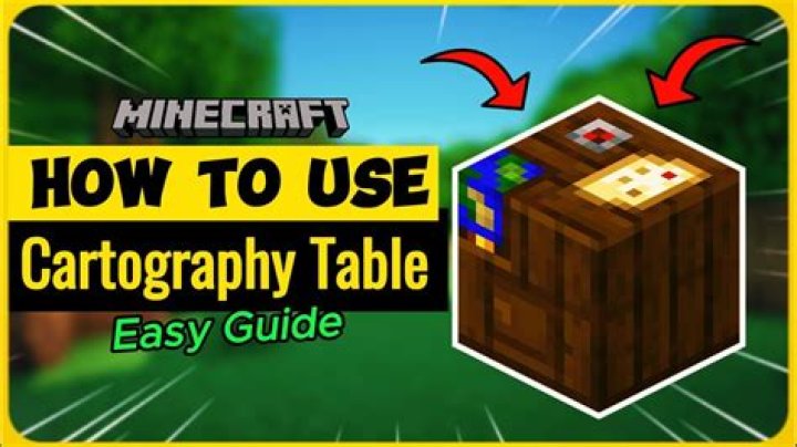 What do you do with a cartography table in minecraft
